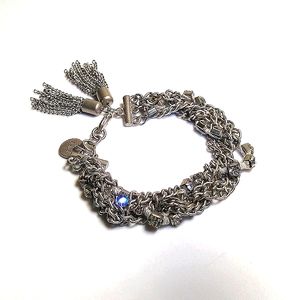 Abercrombie & Fitch Chain & Rhinestone Bracelet